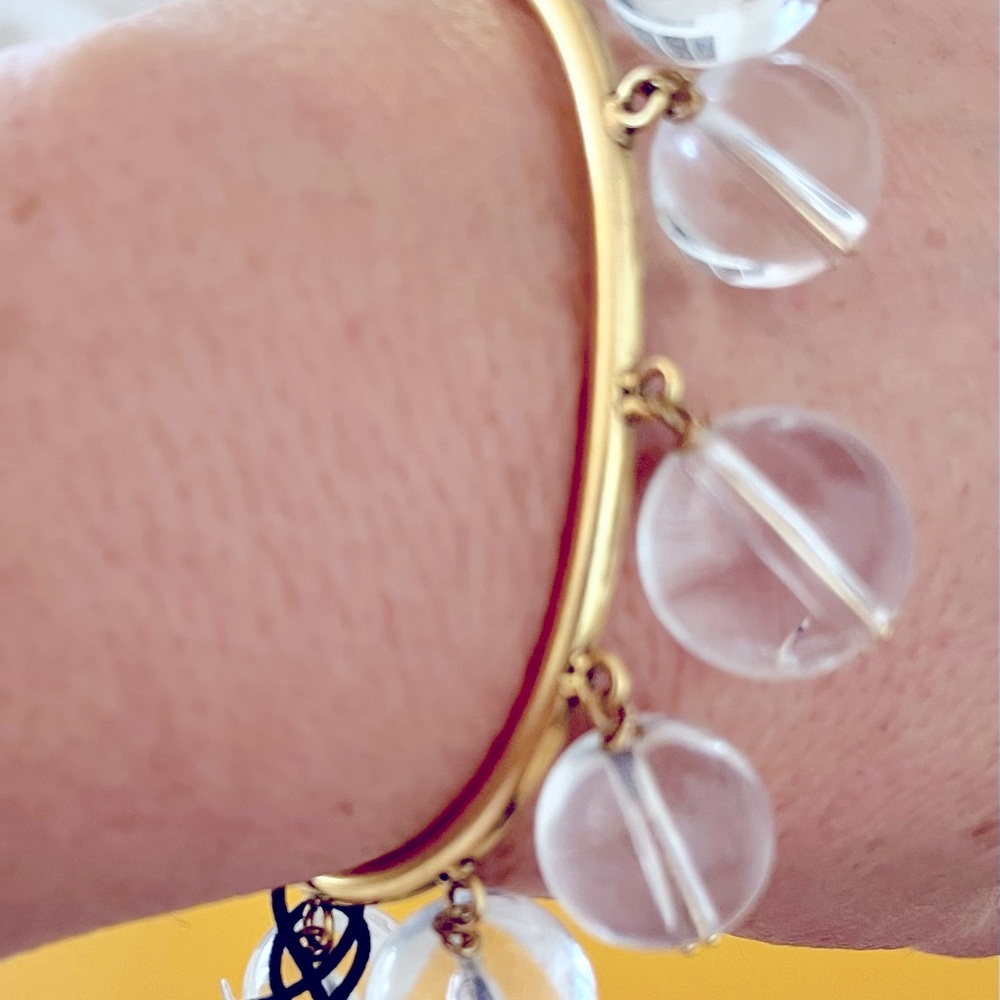 Gold plated bangle by Yochi New York. new never used and top quality.